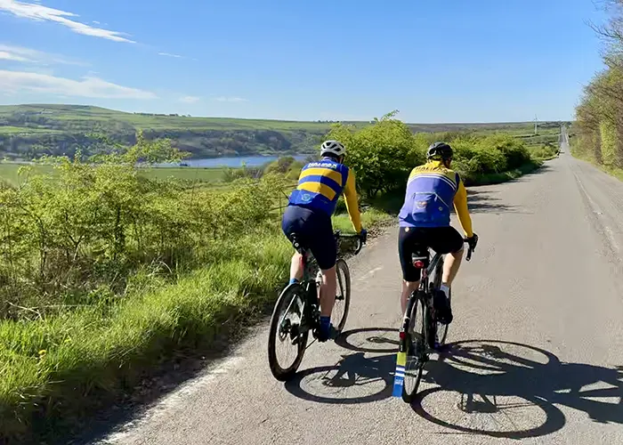 Group cruising along the lanes
